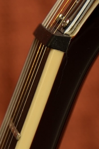 Crack in neck near the nut on a electric guitar
